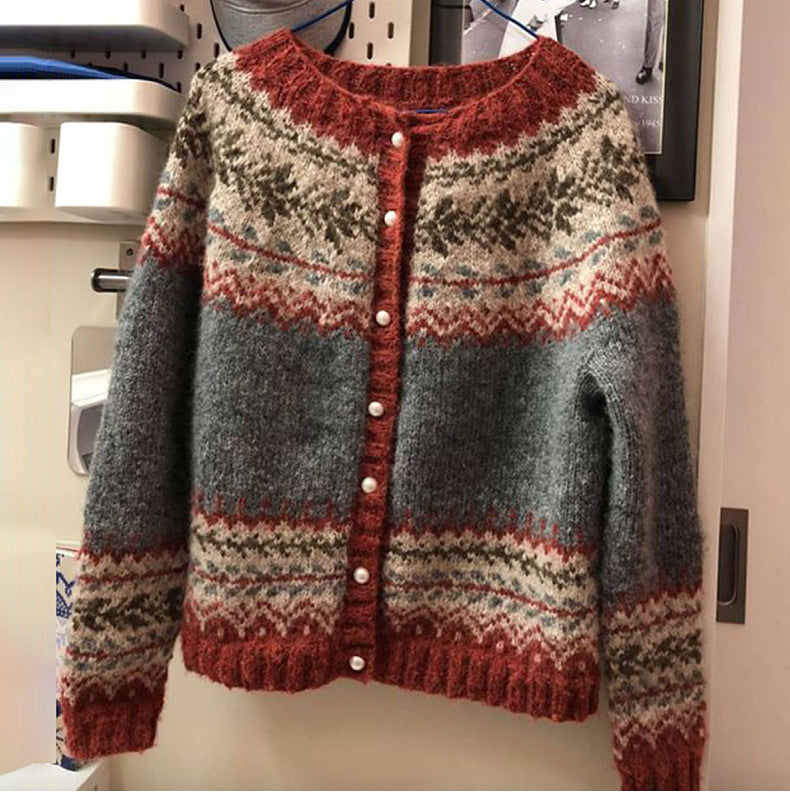 Margaret | Cardigan en tricot vintage